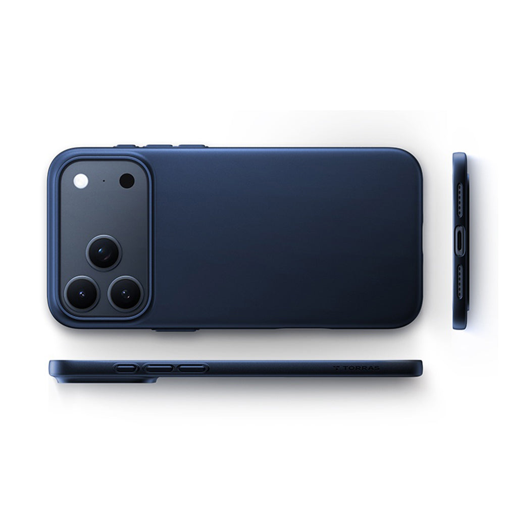 Custodia MagSafe per Apple iPhone 18 Pro / 17 Pro, Torras, OriginFit, Blu Scuro