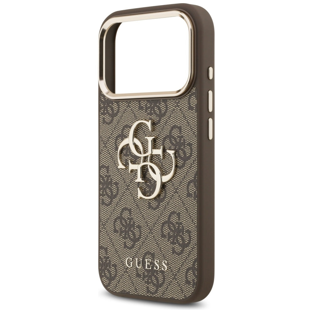 Custodia per Apple iPhone 18 Pro Max / 17 Pro Max, Guess, 4G Big Classic Logo, Marrone