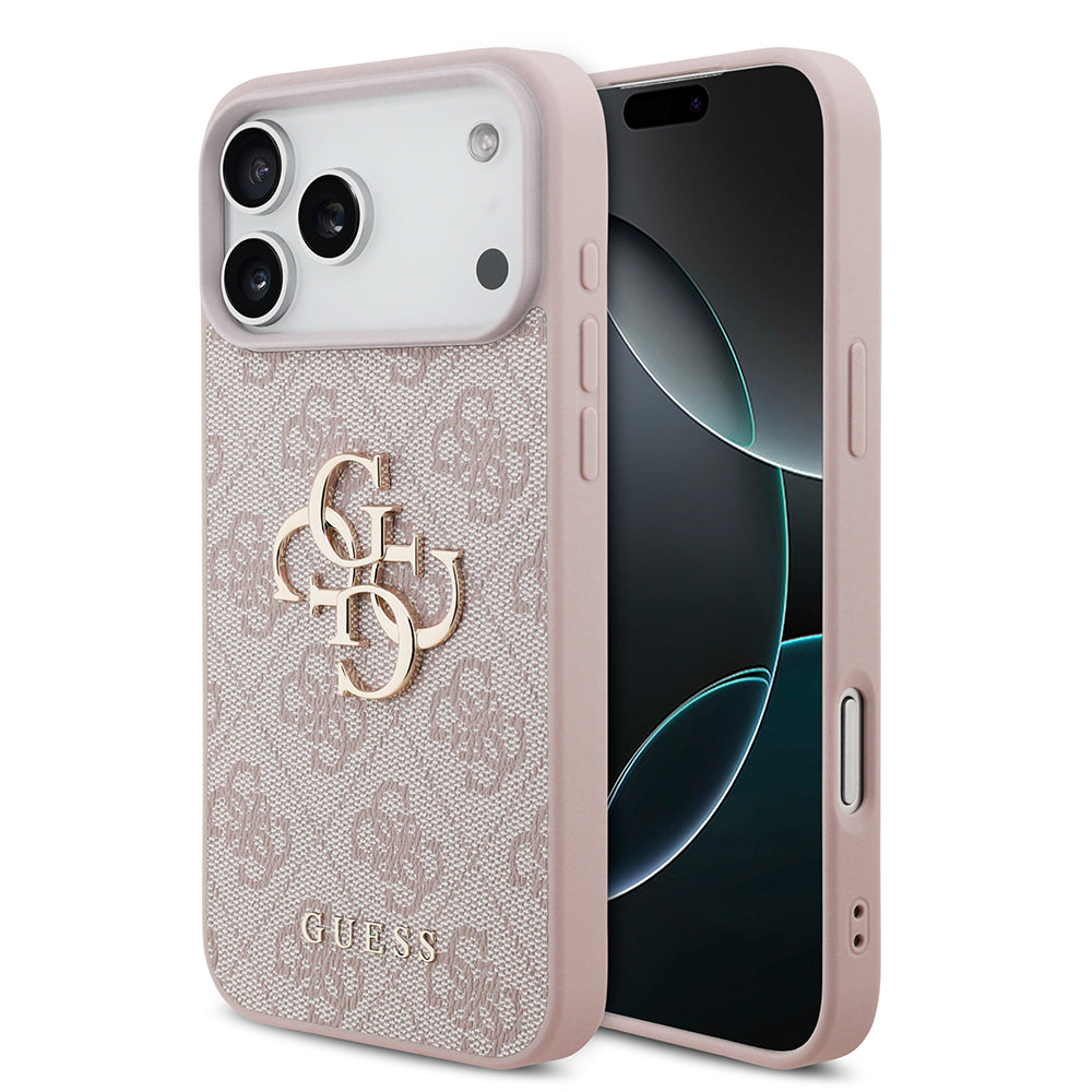 Hülle für Apple iPhone 18 Pro Max / 17 Pro Max, Guess, 4G Big Logo, Rosa