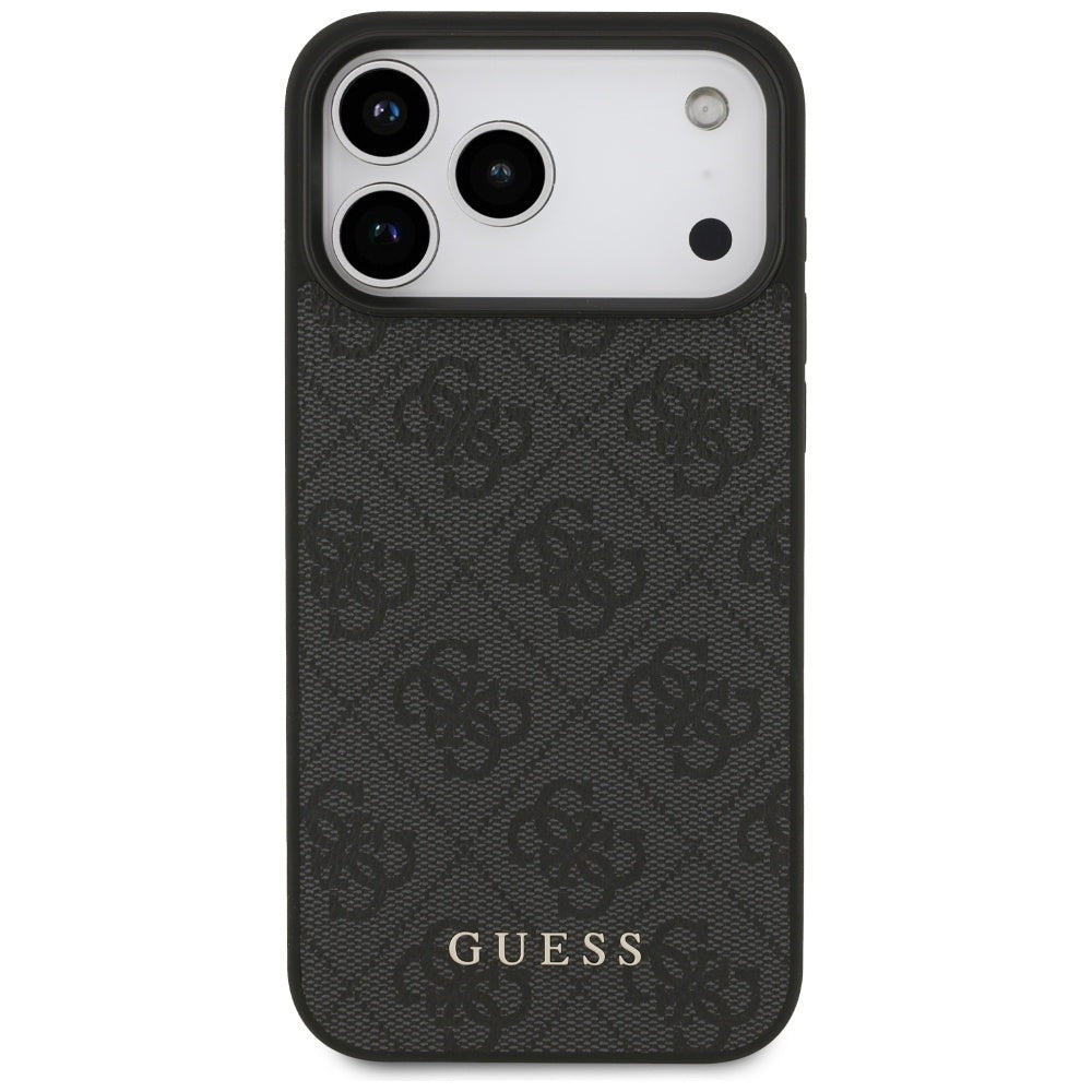 Coque pour Apple iPhone 18 Pro Max / 17 Pro Max, Guess, Logo Classique 4G, Noire