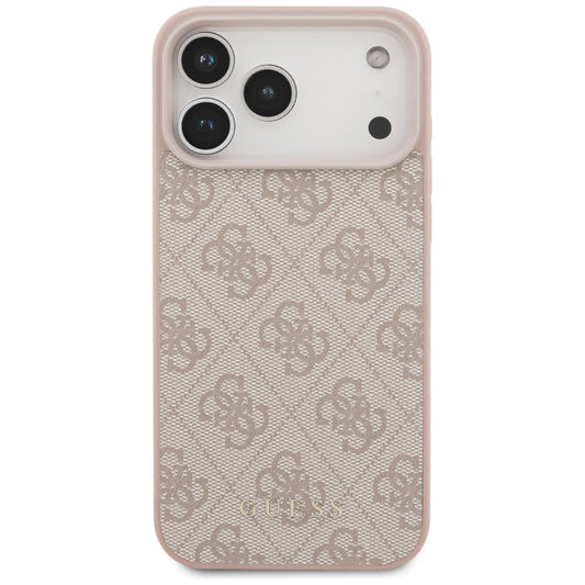 Coque pour Apple iPhone 18 Pro Max / 17 Pro Max, Guess, Logo Classique 4G, Rose