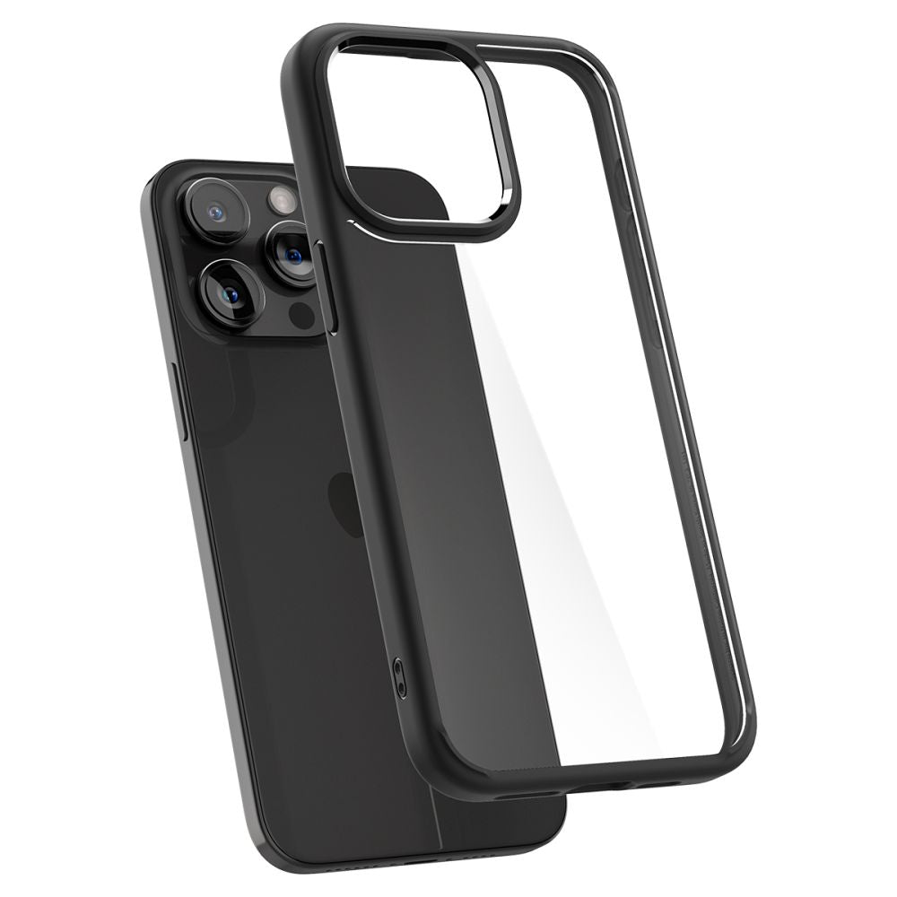 Custodia per Apple iPhone 15 Pro Max, Spigen, Ultra Hybrid, Nera Opaca ACS06570