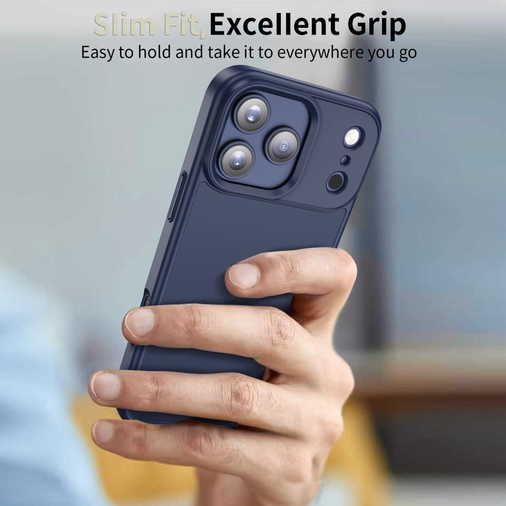 Custodia per Apple iPhone 17 Pro, Tech-Protect, Magmat, Blu Opaco