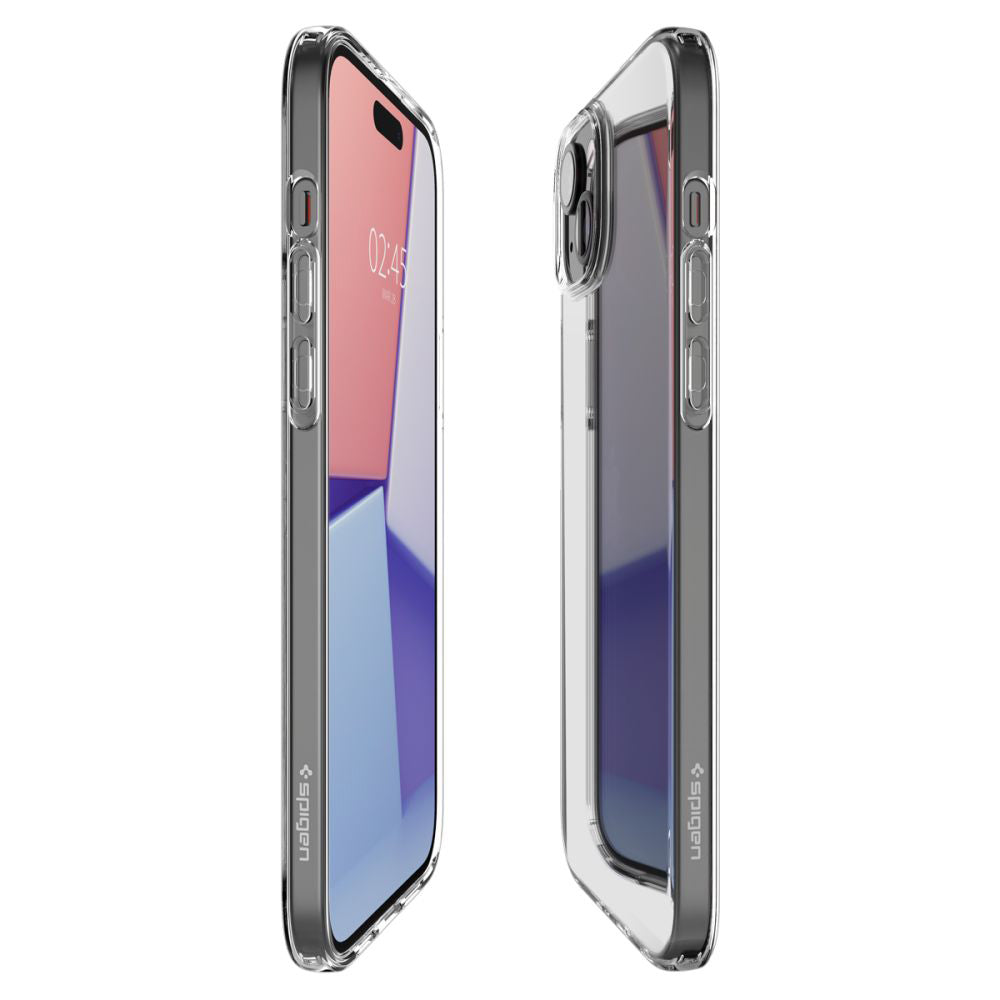 Custodia per Apple iPhone 15, Spigen, Liquid Crystal, Trasparente