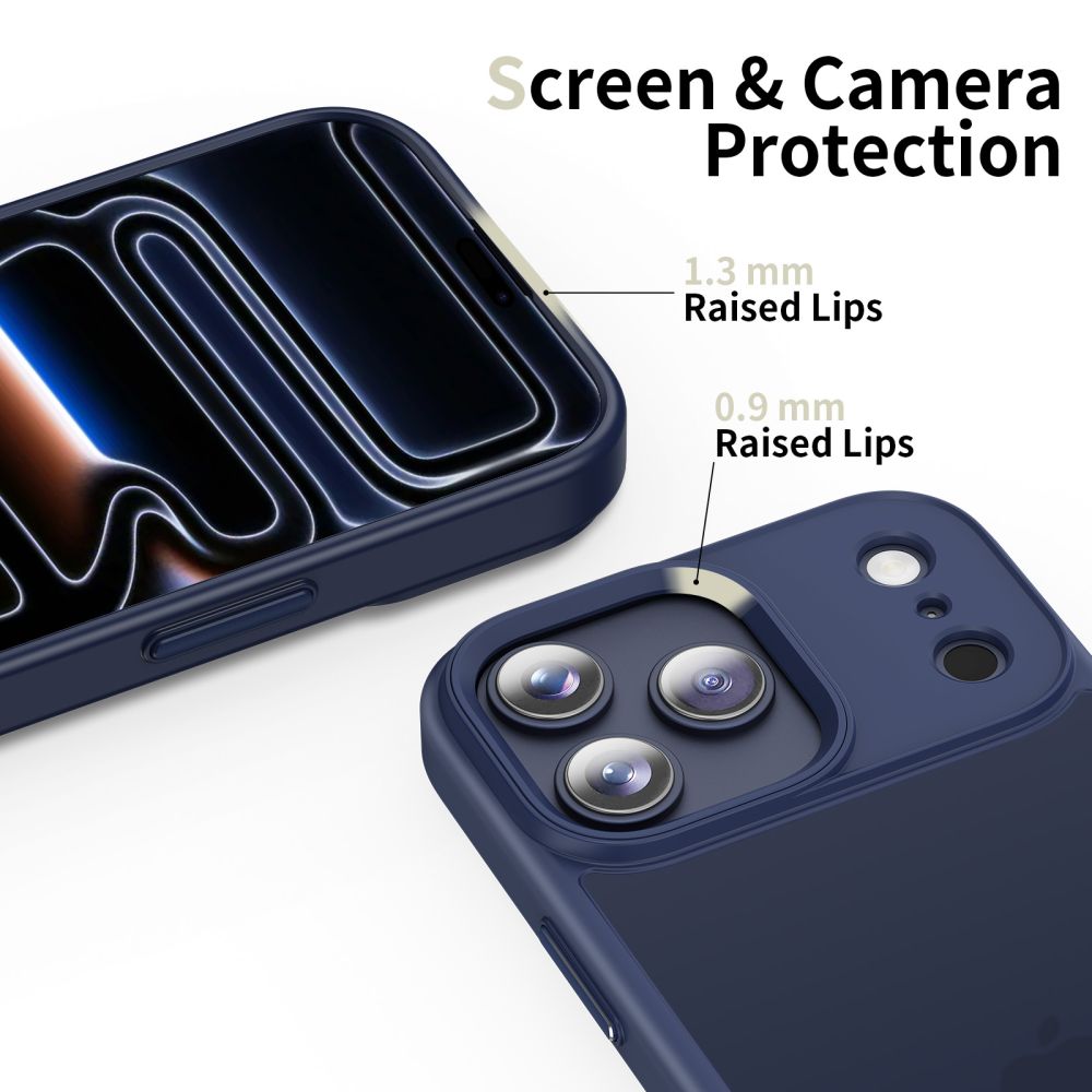Custodia per Apple iPhone 17 Pro Max, Tech-Protect, Magmat, Blu Opaco