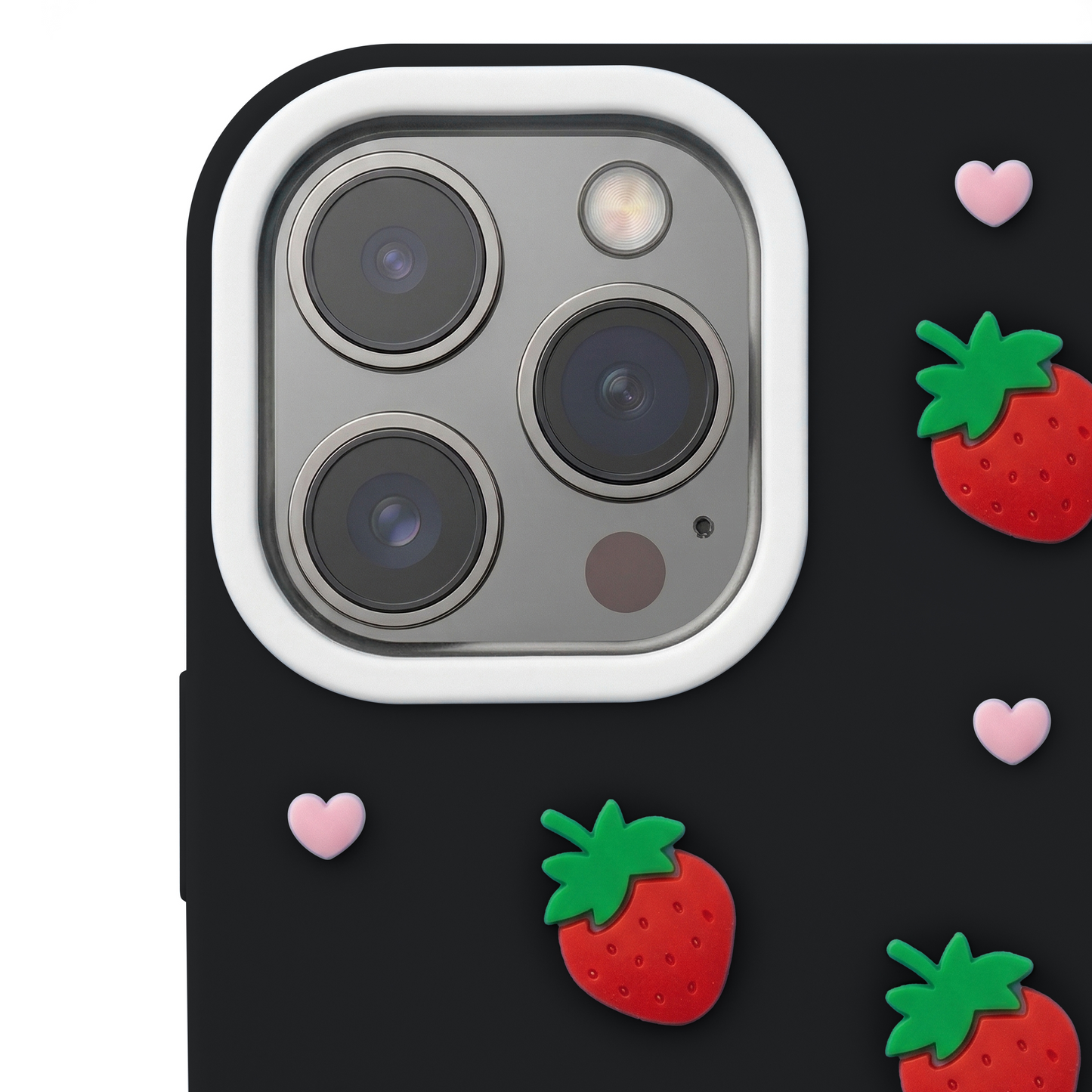 Custodia per Apple iPhone 17 Pro, OEM, Strawberry, Nera