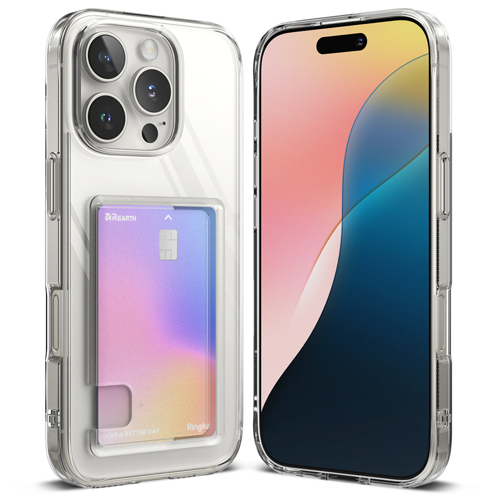 Case for Apple iPhone 16 Pro Max, Ringke, Fusion Card, Transparent