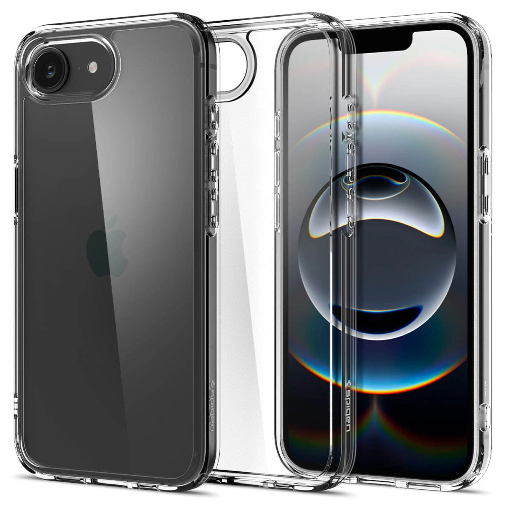 Custodia per Apple iPhone 16e, Spigen, Crystal Hybrid, Trasparente