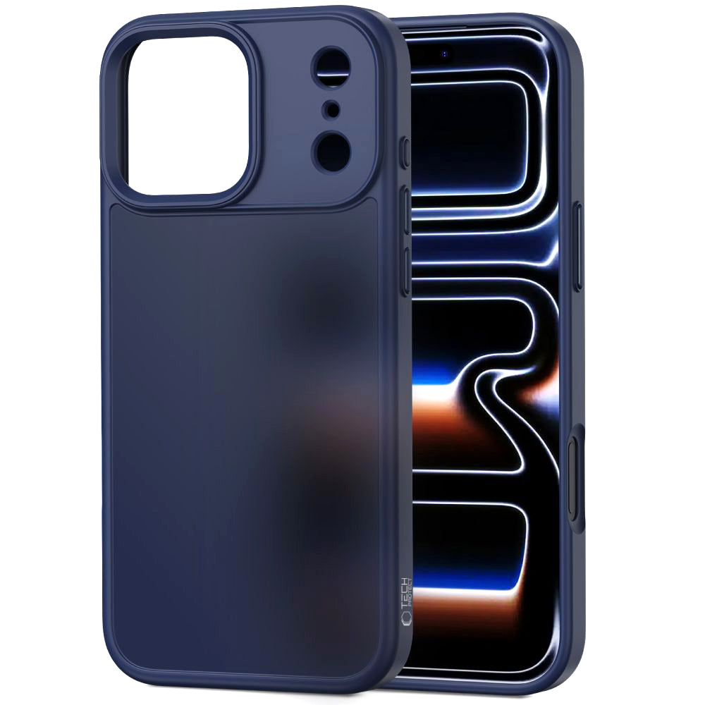 Custodia per Apple iPhone 17 Pro, Tech-Protect, Magmat, Blu Opaco