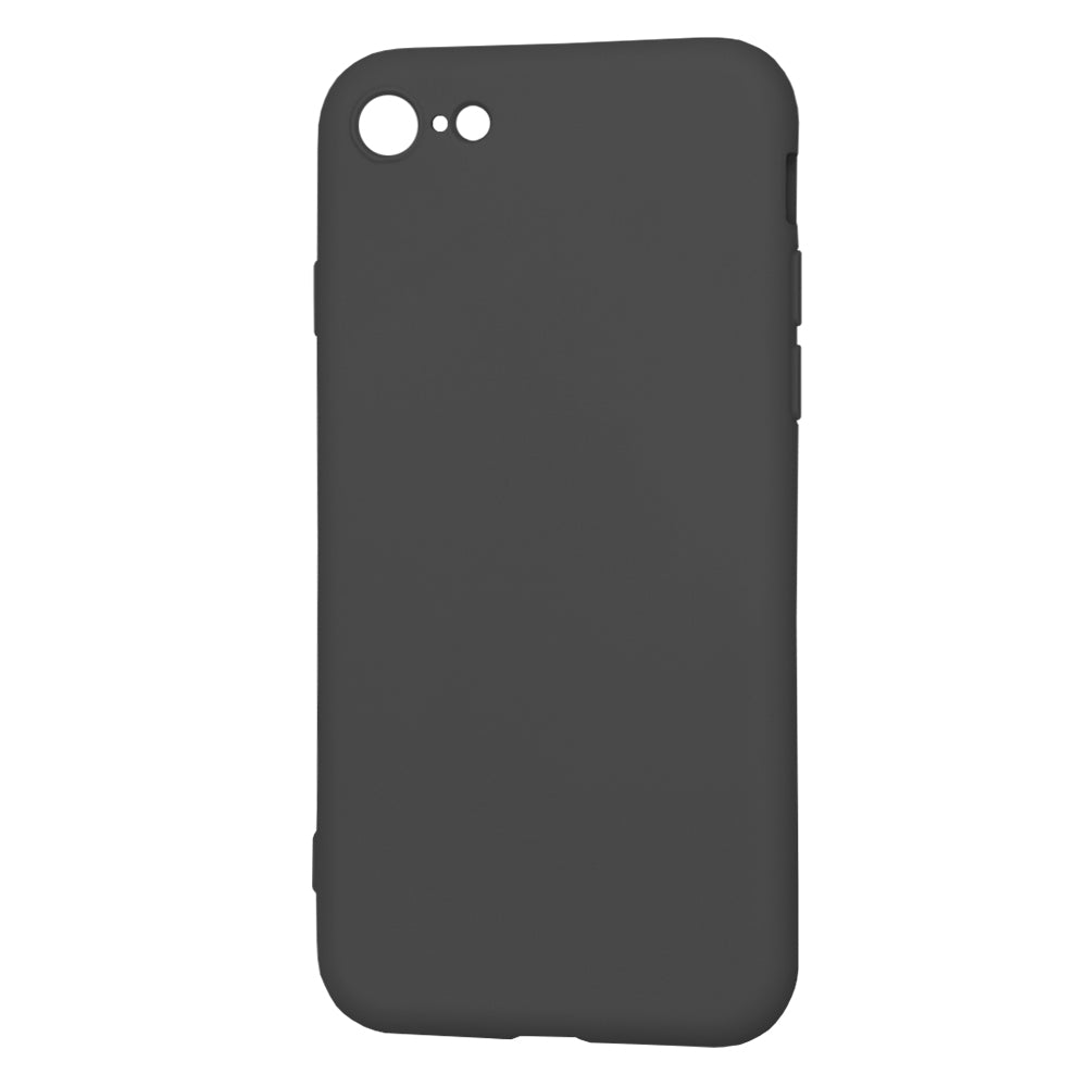 Custodia per Apple iPhone SE (2022) / SE (2020) / 8 / 7, Techsuit, SoftFlex, Nera