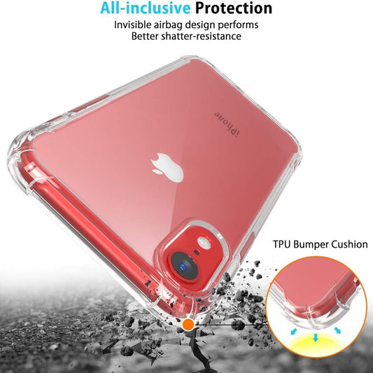 Coque pour Apple iPhone XR, Techsuit, Anti-choc Claire, Transparente