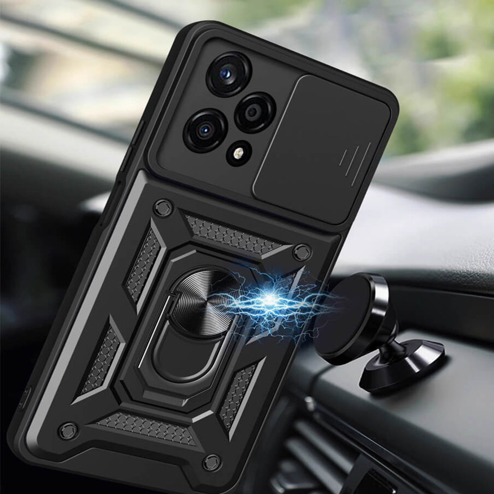 Custodia per Honor 200 Lite, Techsuit, CamShield, Nera