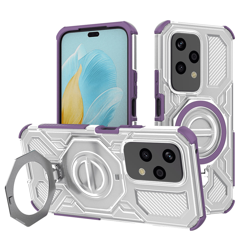 Custodia per Honor 200 Lite, Techsuit, Carbon Shield Pro, Viola