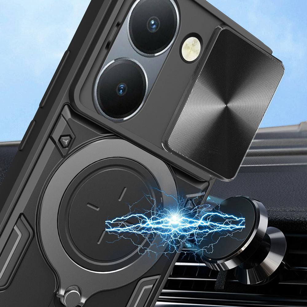 Custodia per Honor 200 Pro, Techsuit, CamGuard Pro, Nera