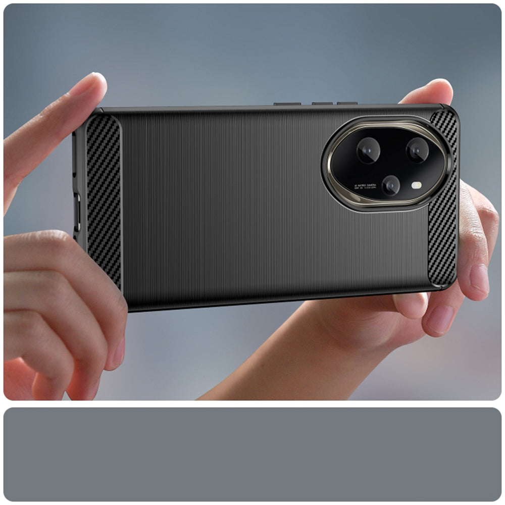 Custodia per Honor 200 Pro, Techsuit, Carbonio, Nera
