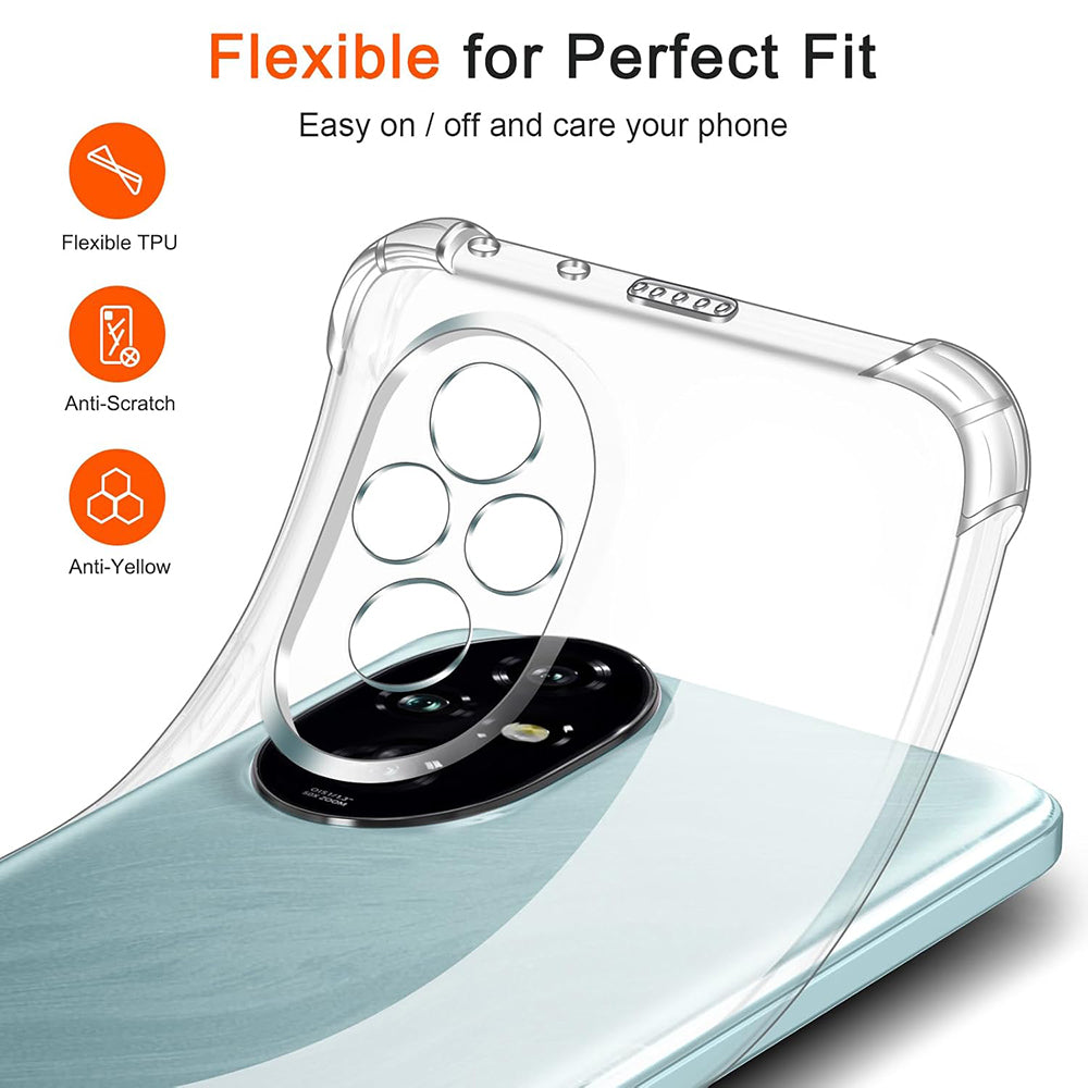 Custodia per Honor 200, Techsuit, Shockproof Clear, Trasparente