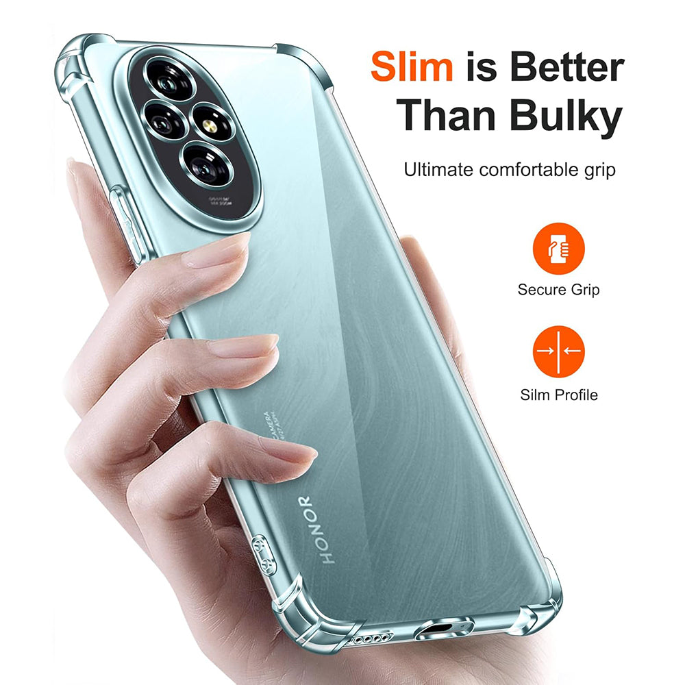 Custodia per Honor 200, Techsuit, Shockproof Clear, Trasparente