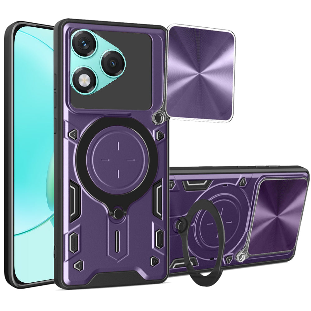 Custodia per Honor 400 Lite, Techsuit, CamGuard Pro, Viola