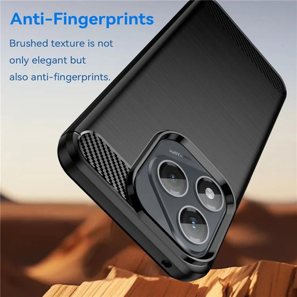 Custodia per Honor 400 Lite, Techsuit, Carbonio, Nera