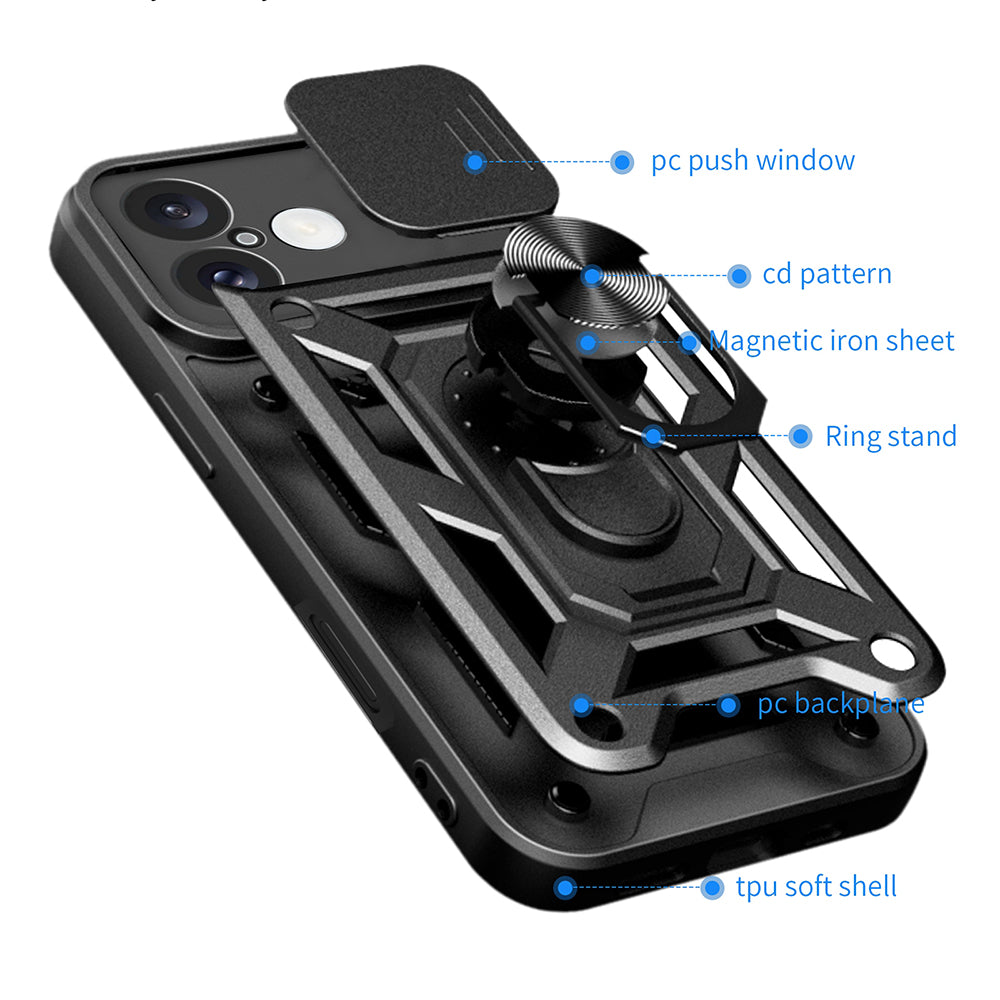 Custodia per Honor 400 Pro, Techsuit, CamShield, Blu