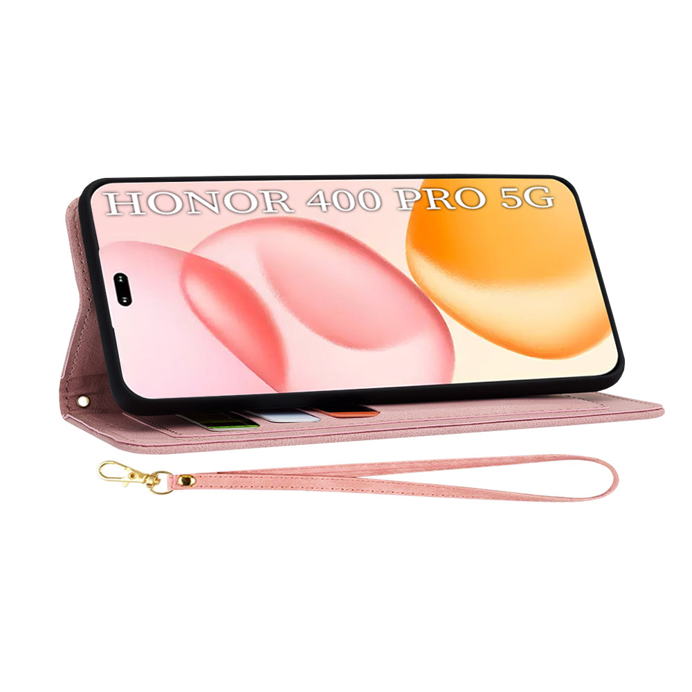 Custodia per Honor 400 Pro, Techsuit, FlipCraft, Rosa