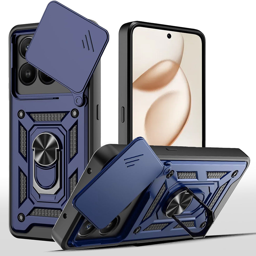 Étui pour Honor 400 Smart 4G / X7d 4G / 400 Smart 5G, Techsuit, CamShield, Bleu