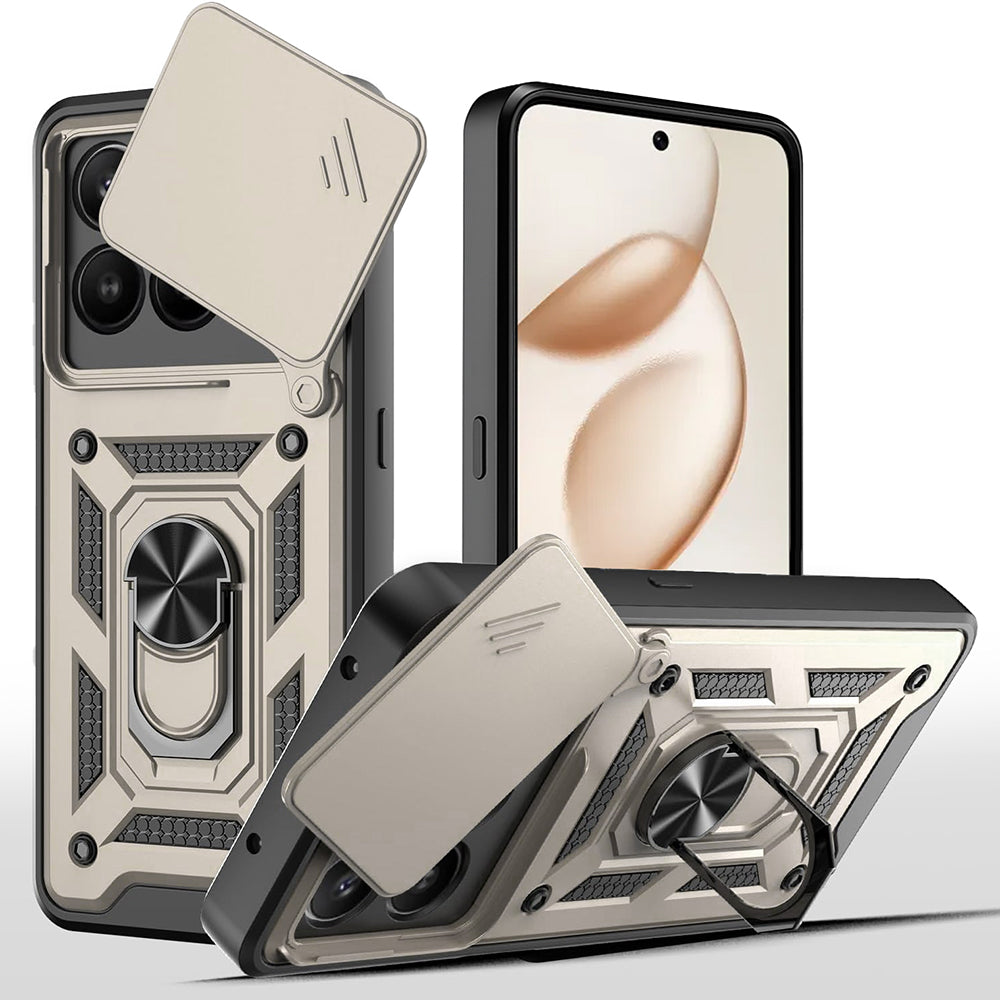 Custodia per Honor 400 Smart 4G / X7d 4G / 400 Smart 5G, Techsuit, CamShield, Dorata