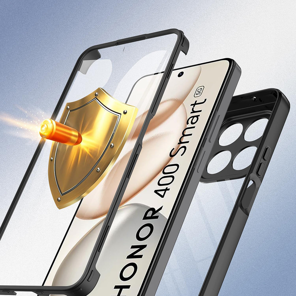 Étui pour Honor 400 Smart 4G / X7d 4G / 400 Smart 5G, Techsuit, ColorVerse 360, Noir