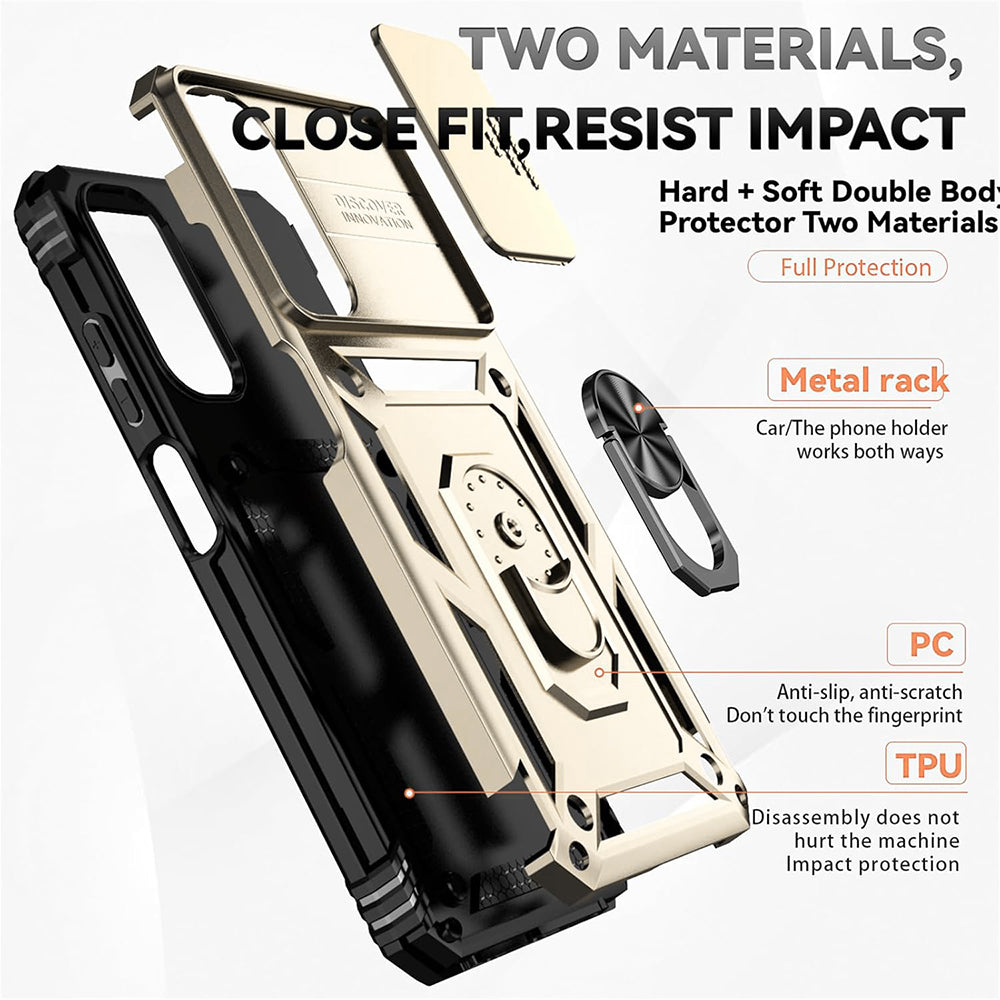 Custodia per Honor 400, Techsuit, CamShield, Rosa