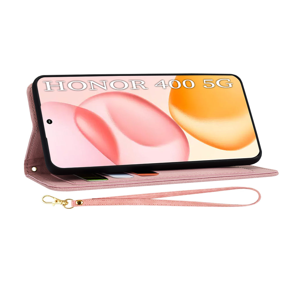 Coque pour Honor 400, Techsuit, FlipCraft, Rose