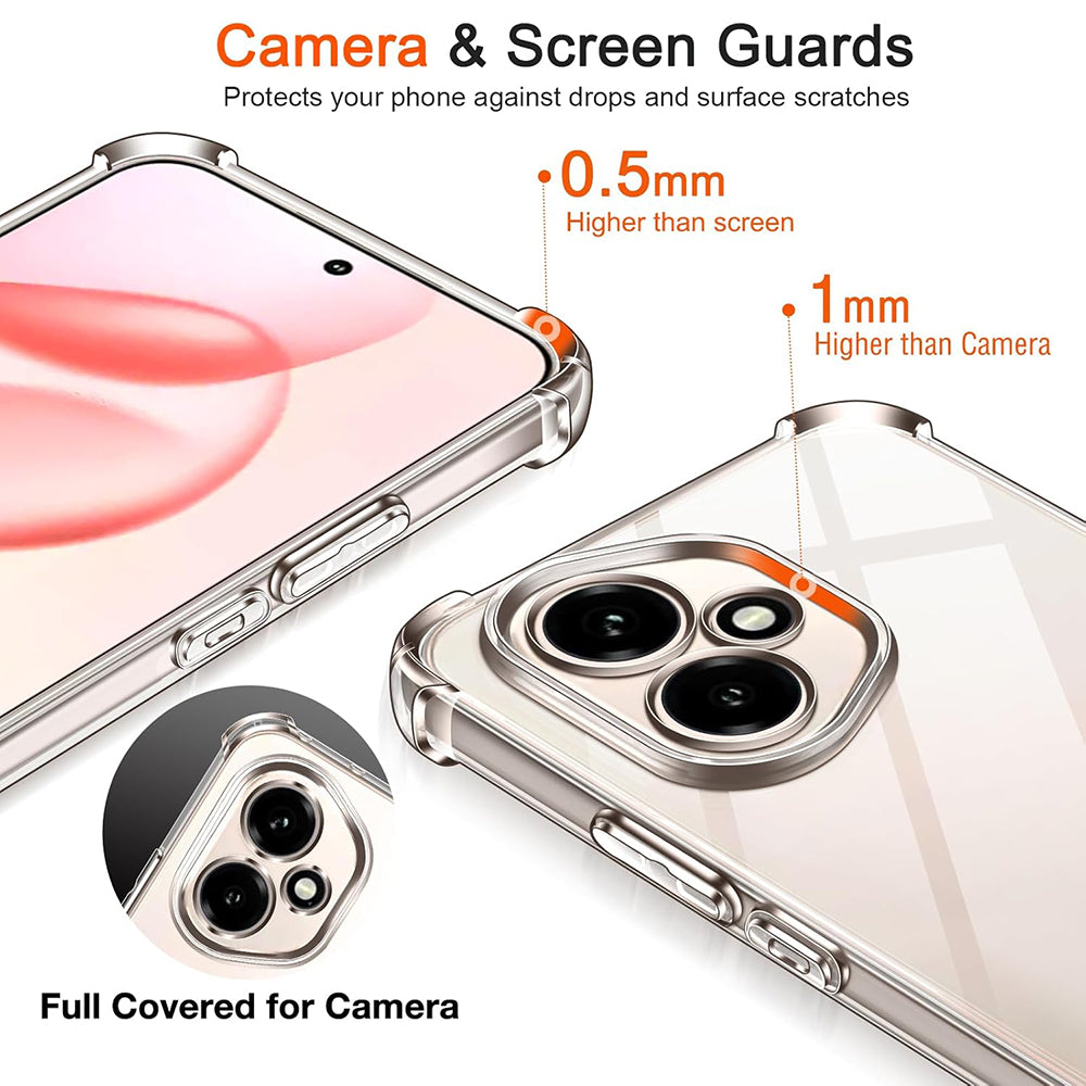 Custodia per Honor 400, Techsuit, Shockproof Clear, Trasparente
