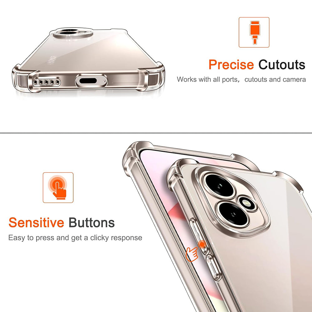 Custodia per Honor 400, Techsuit, Shockproof Clear, Trasparente