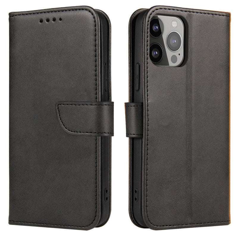 Coque pour Honor 600, OEM, Marva Wallet, Noire
