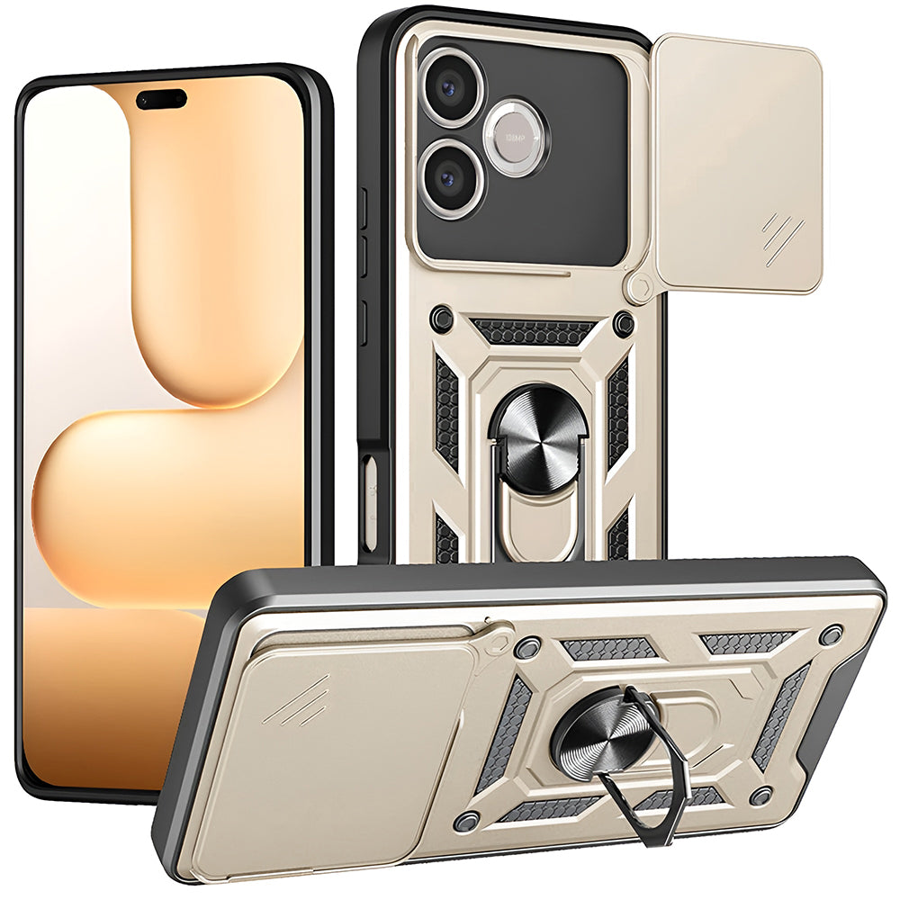 Custodia per Honor 600 Lite, Techsuit, CamShield, Dorata