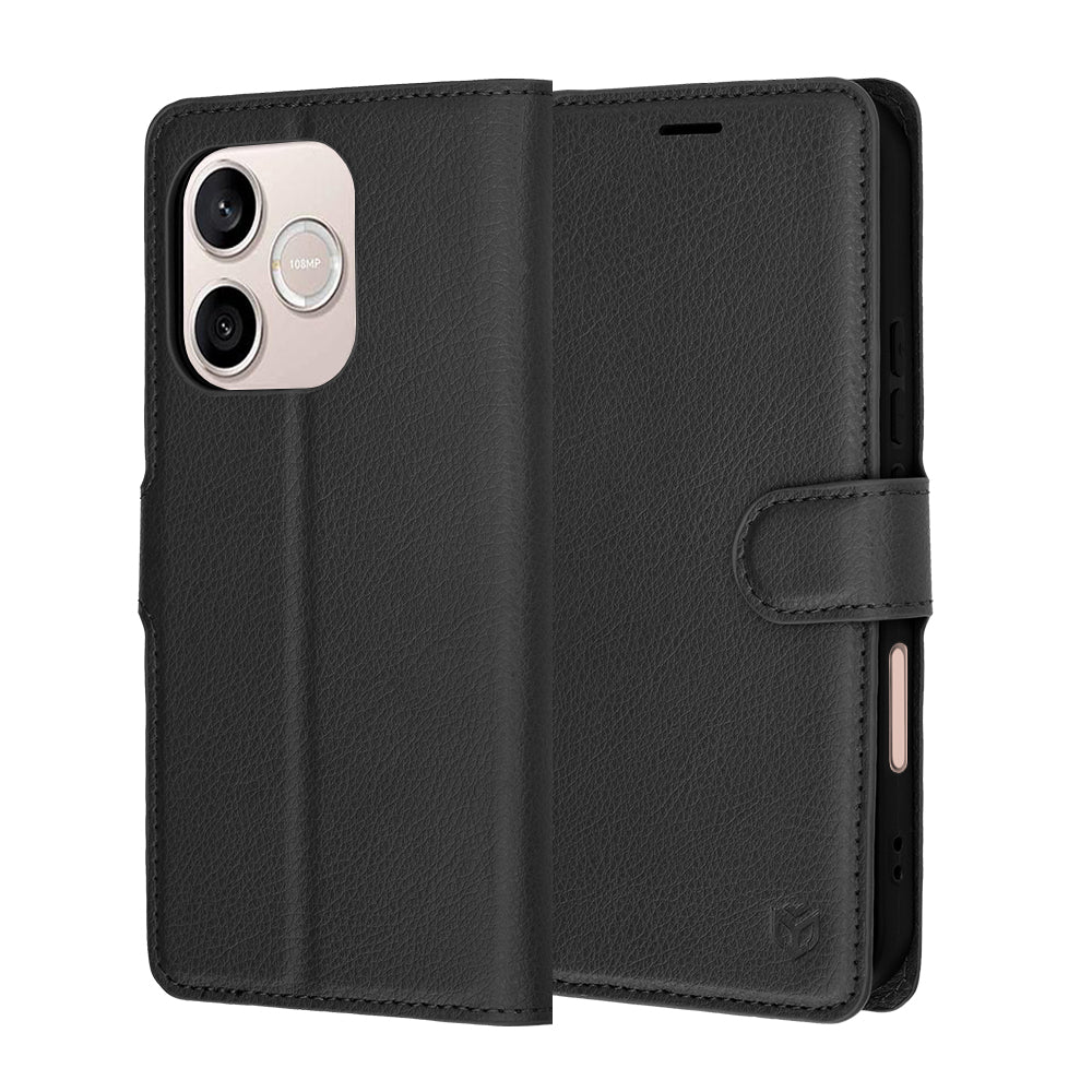 Étui pour Honor 600 Lite, Techsuit, Leather Folio, Noir