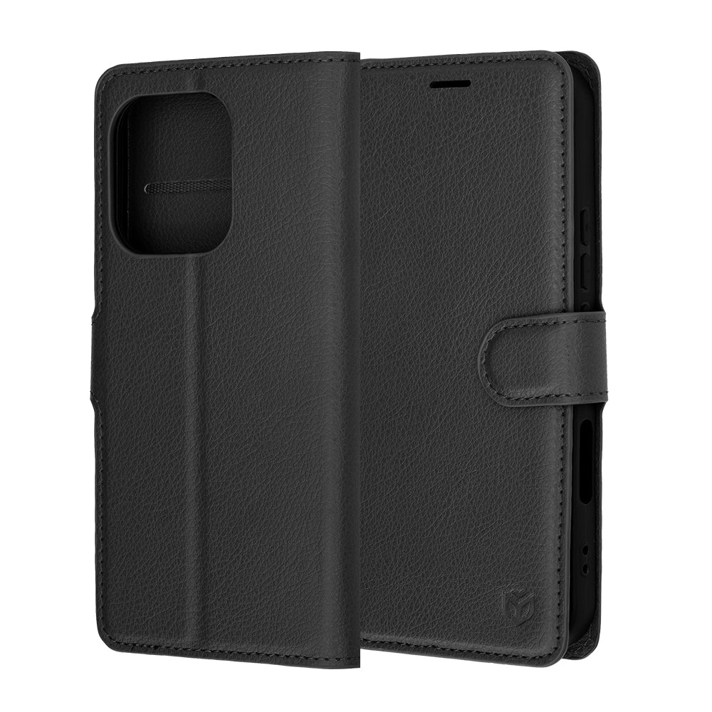 Étui pour Honor 600 Lite, Techsuit, Leather Folio, Noir