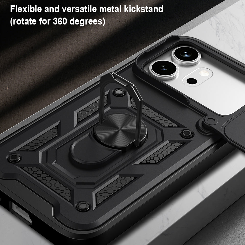 Custodia per Honor 600 Pro / 600, Techsuit, CamShield, Nera