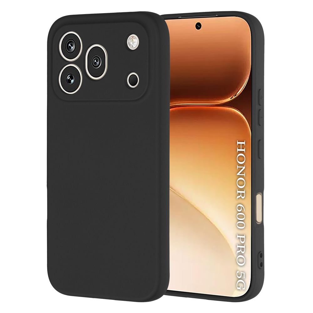 Custodia per Honor 600 Pro, Techsuit, SoftFlex, Nera
