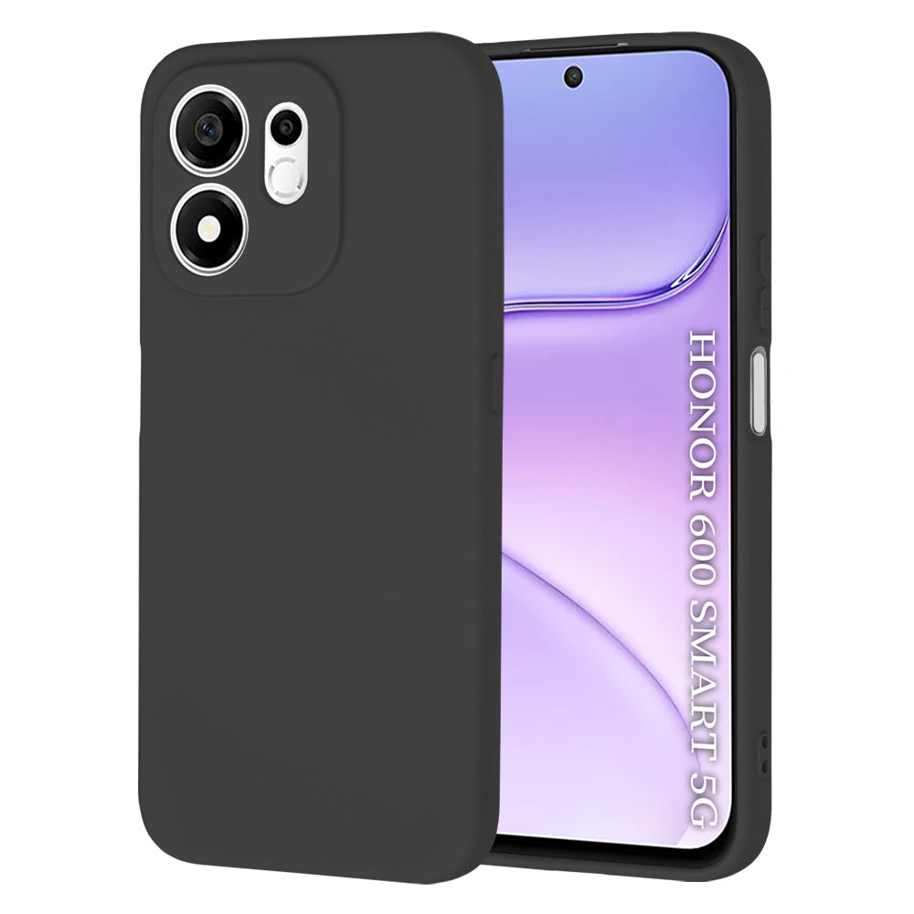 Custodia per Honor 600 Smart, Techsuit, SoftFlex, Nera