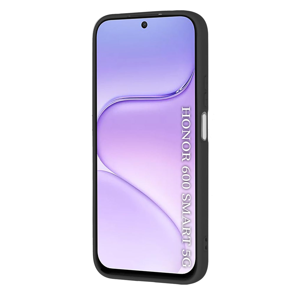 Custodia per Honor 600 Smart, Techsuit, SoftFlex, Nera