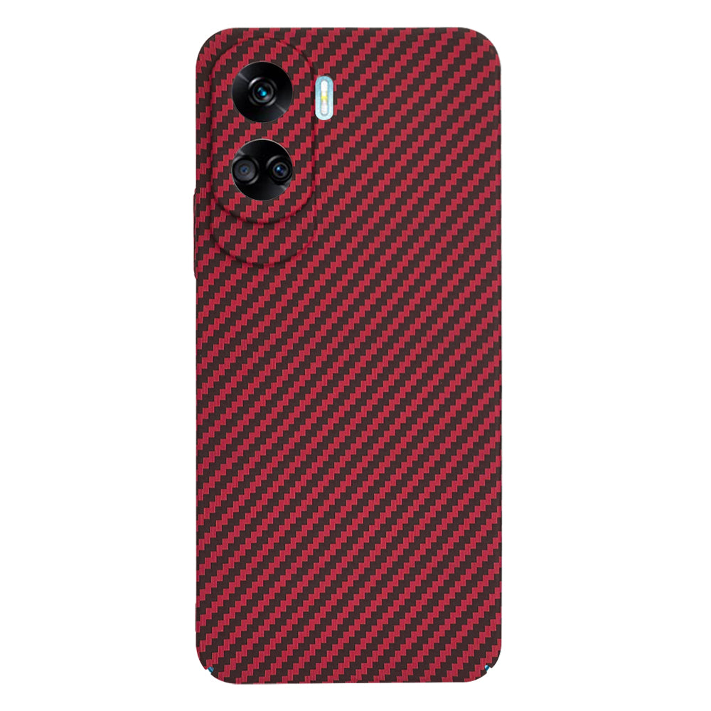 Custodia per Honor 90 Lite, Techsuit, Carbonite FiberShell, Rossa