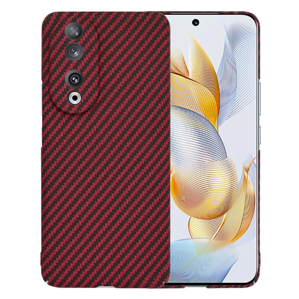 Custodia per Honor 90, Techsuit, Carbonite FiberShell, Rossa