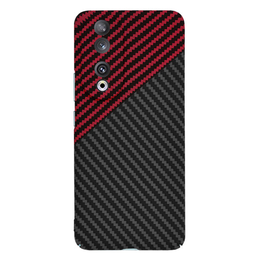 Hülle für Honor 90, Techsuit, Carbonite FiberShell, Schwarz Rot
