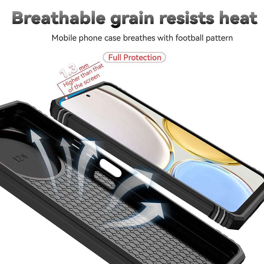 Custodia per Honor Magic5 Pro, Techsuit, CamShield, Nera