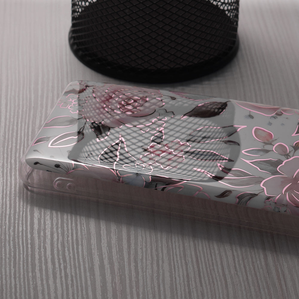 Custodia per Honor Magic6 Lite, Techsuit, Marble, Bianca