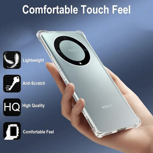 Coque pour Honor Magic6 Lite, Techsuit, Antichoc Claire, Transparente