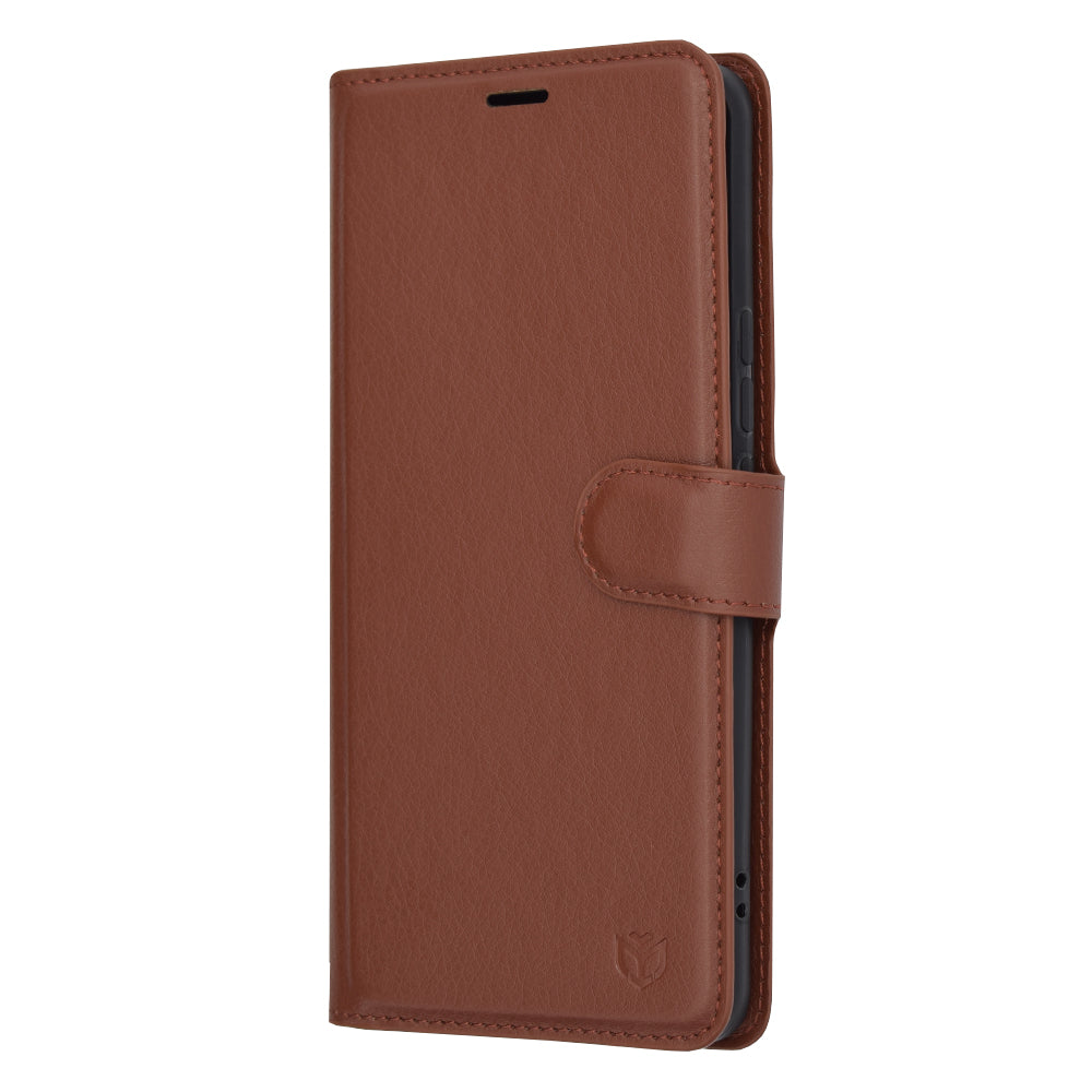 Custodia per Honor Magic6 Pro, Techsuit, Leather Folio, Marrone