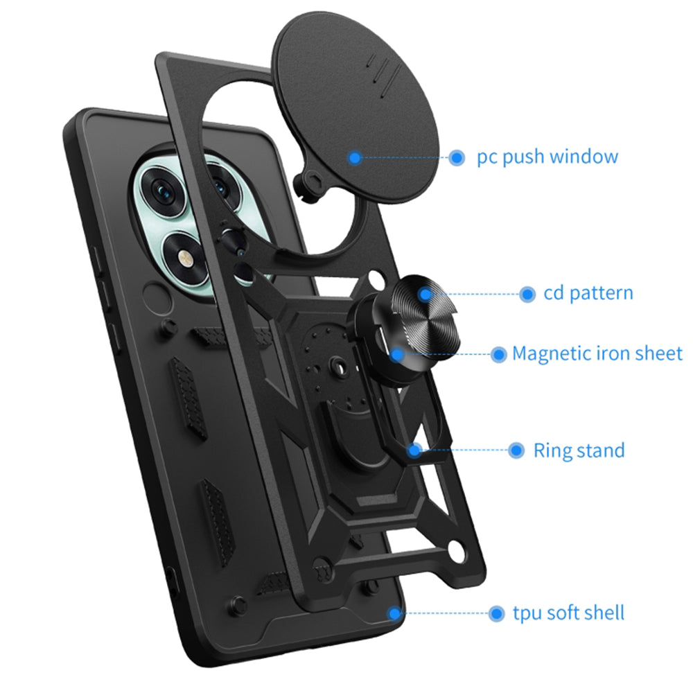 Custodia per Honor Magic7 Pro, Techsuit, CamShield, Blu