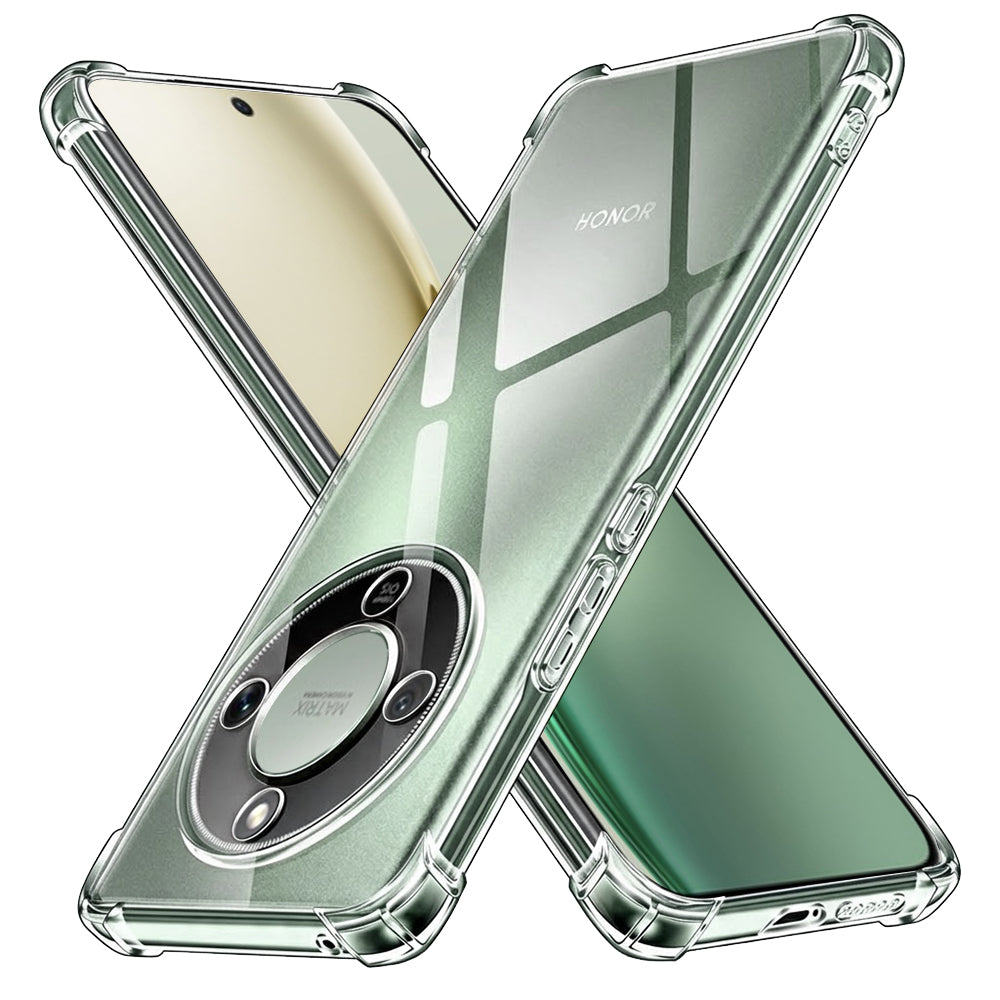 Custodia per Honor Magic8 Lite, Techsuit, Shockproof Clear, Trasparente