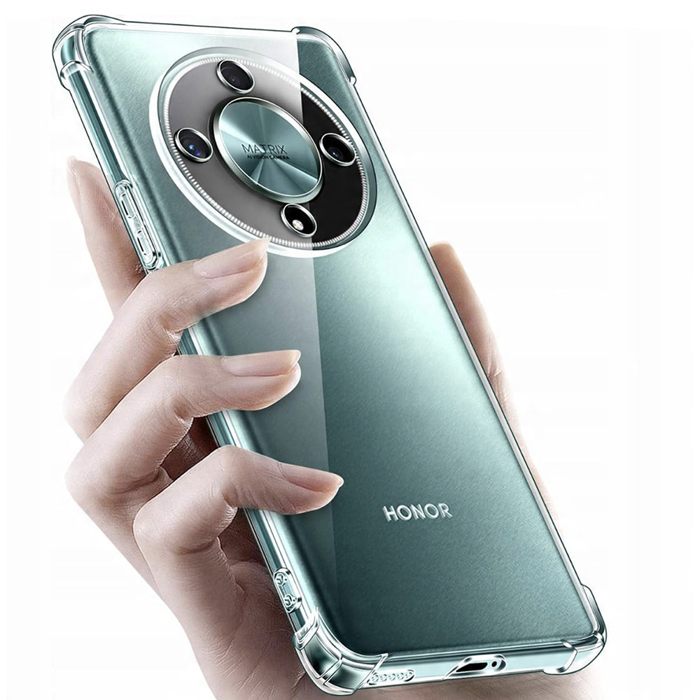 Custodia per Honor Magic8 Lite, Techsuit, Shockproof Clear, Trasparente